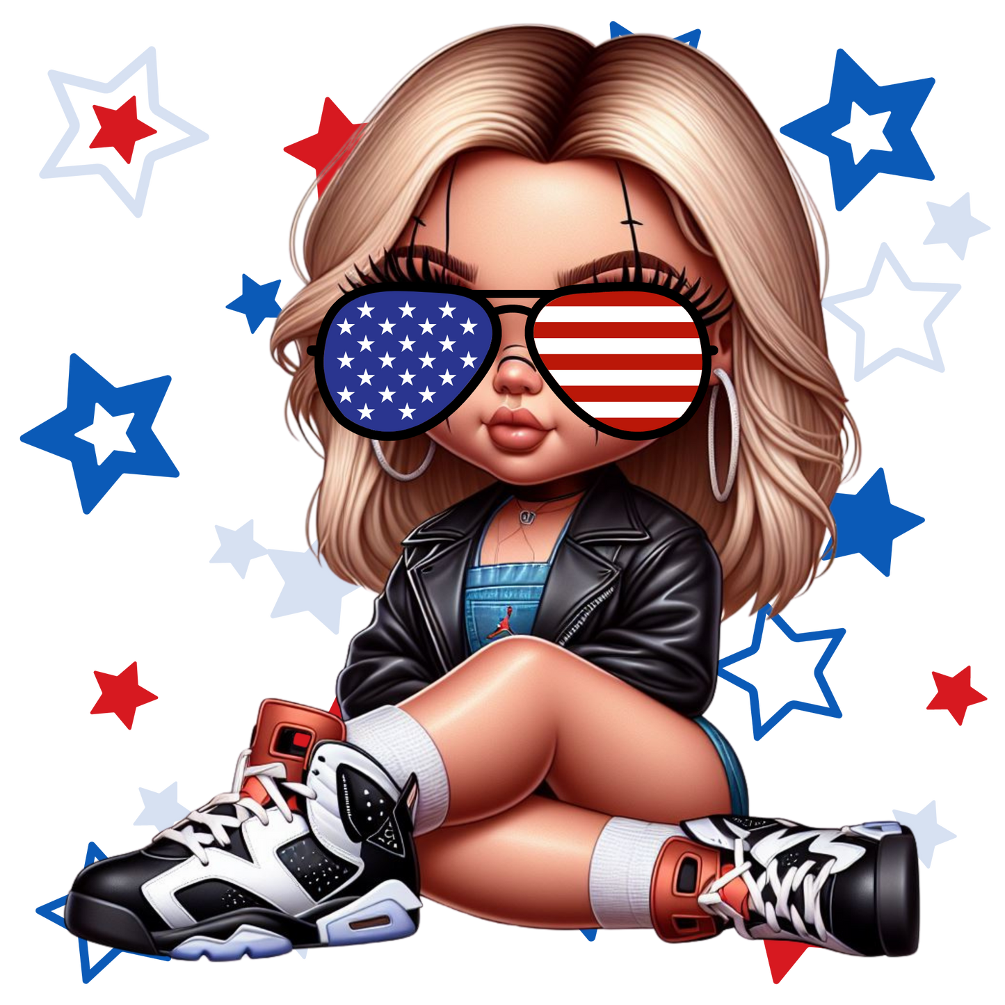 4th of July, Chucky girl, Press-ready, Transfer only, MTO