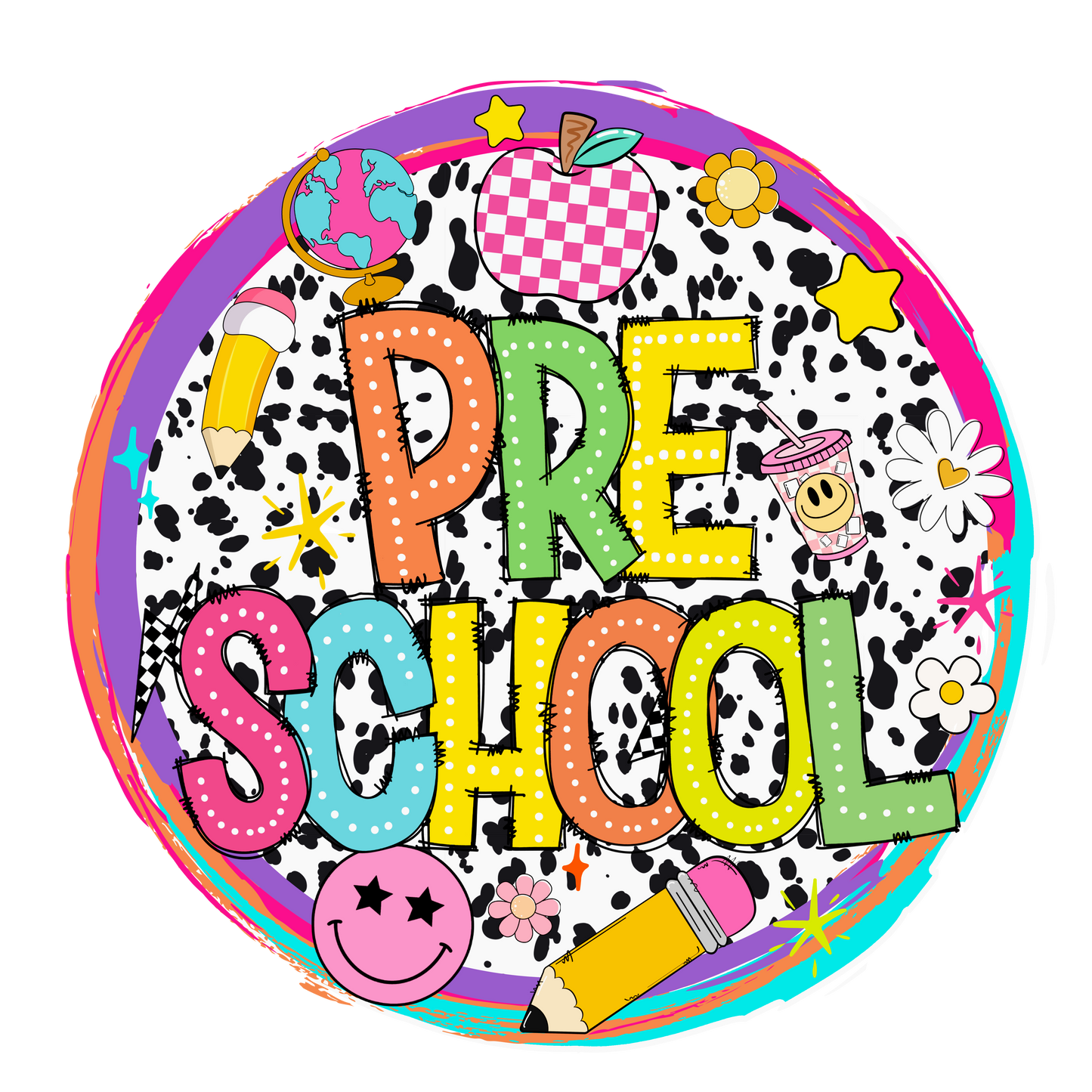 Pre School heat transfer, no shirt