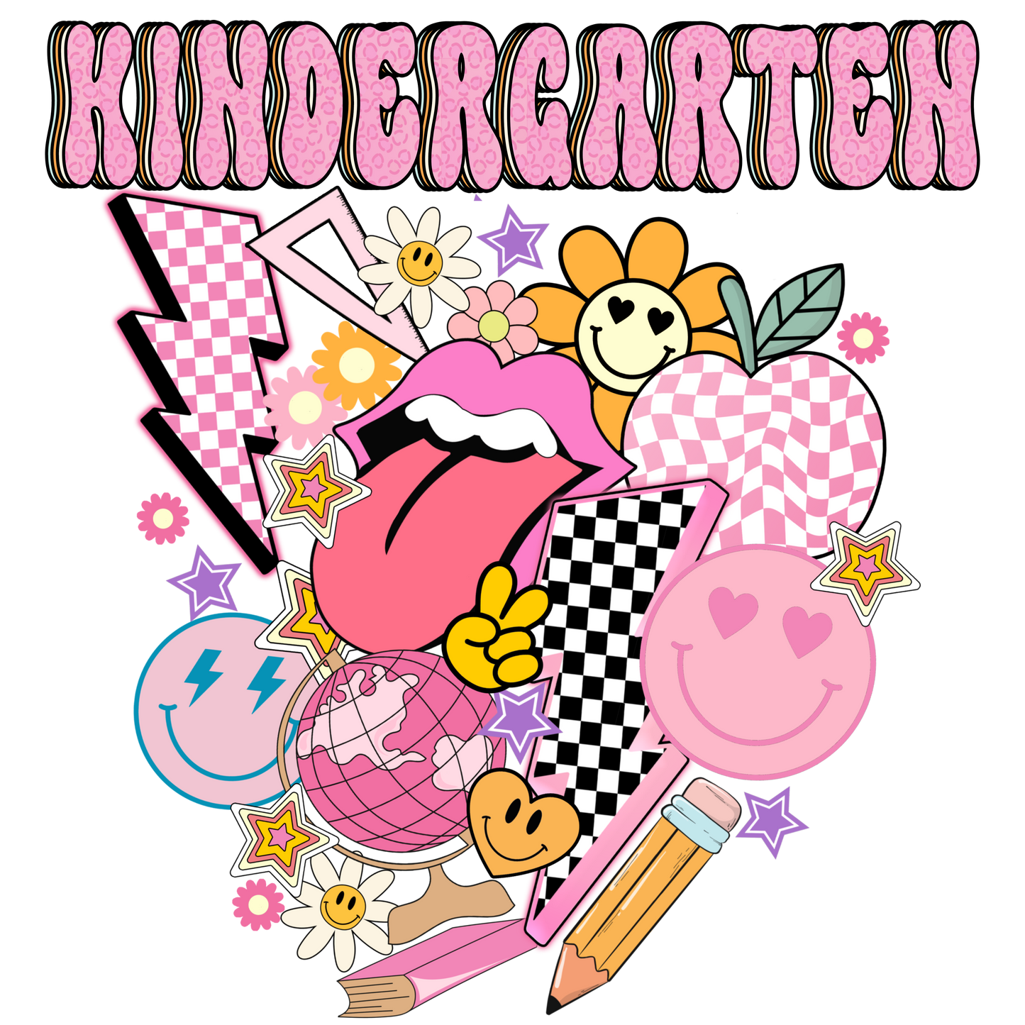 Transferencia térmica para jardín de infantes, sin camisa