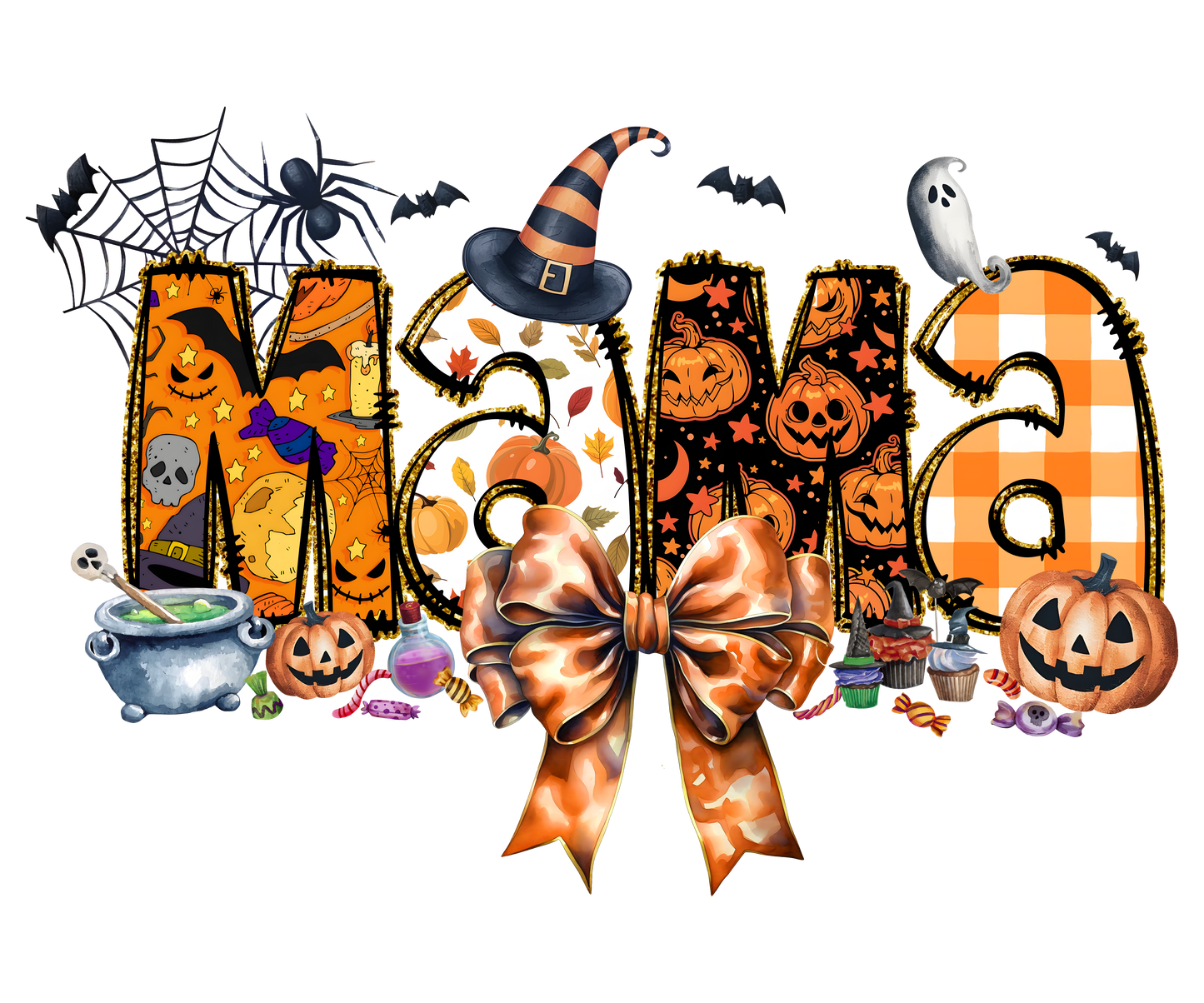 Nombres de Halloween, Transferencia de calor, prensa y despegado, Bricolaje, Diseño de camisetas