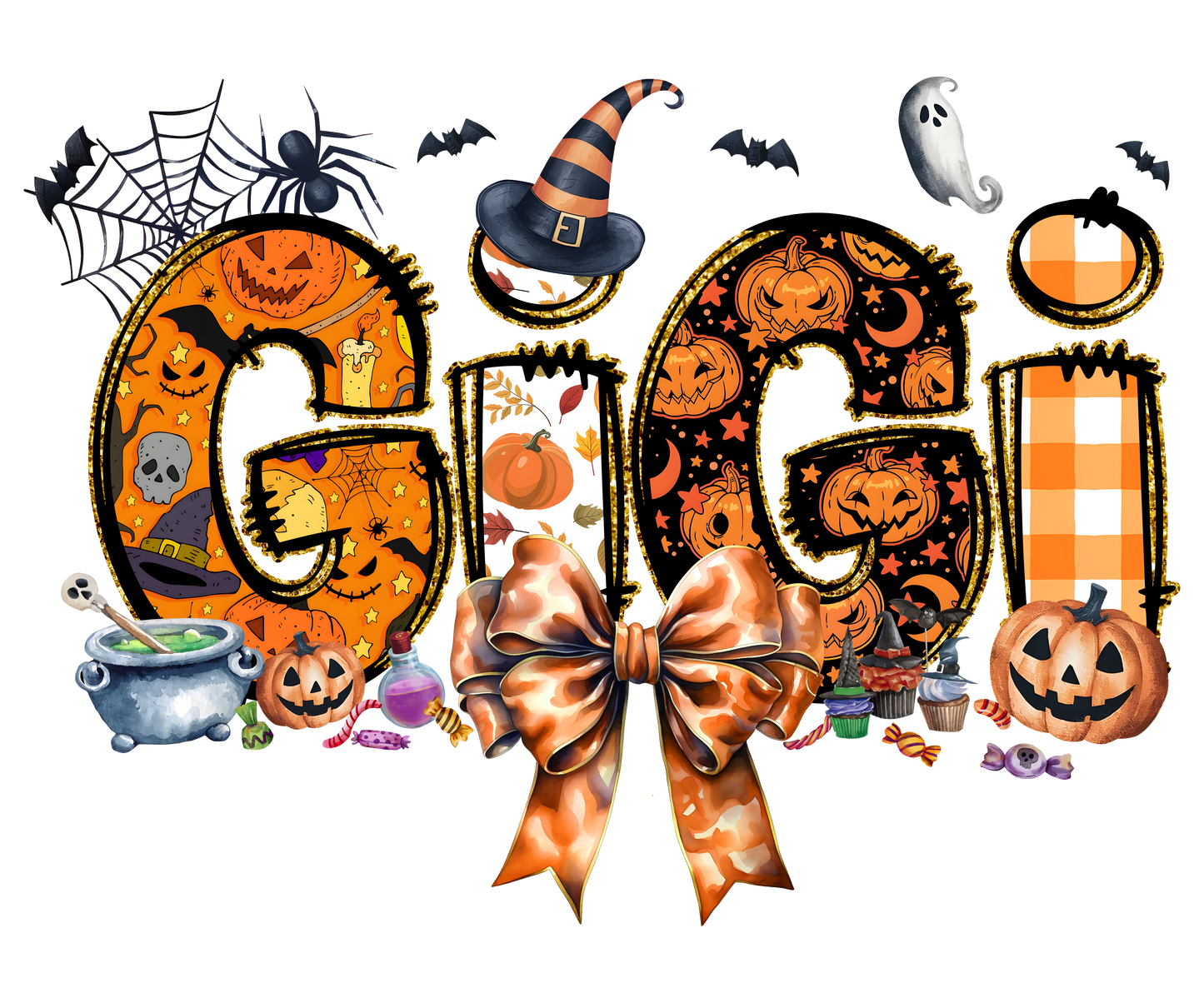 Nombres de Halloween, Transferencia de calor, prensa y despegado, Bricolaje, Diseño de camisetas