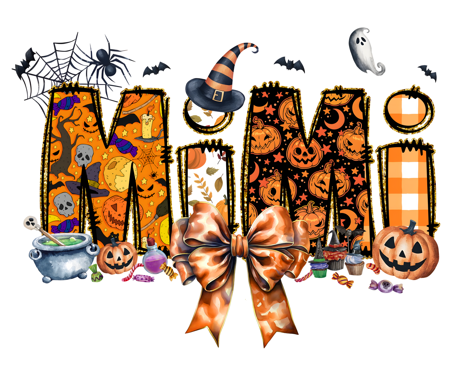 Nombres de Halloween, Transferencia de calor, prensa y despegado, Bricolaje, Diseño de camisetas