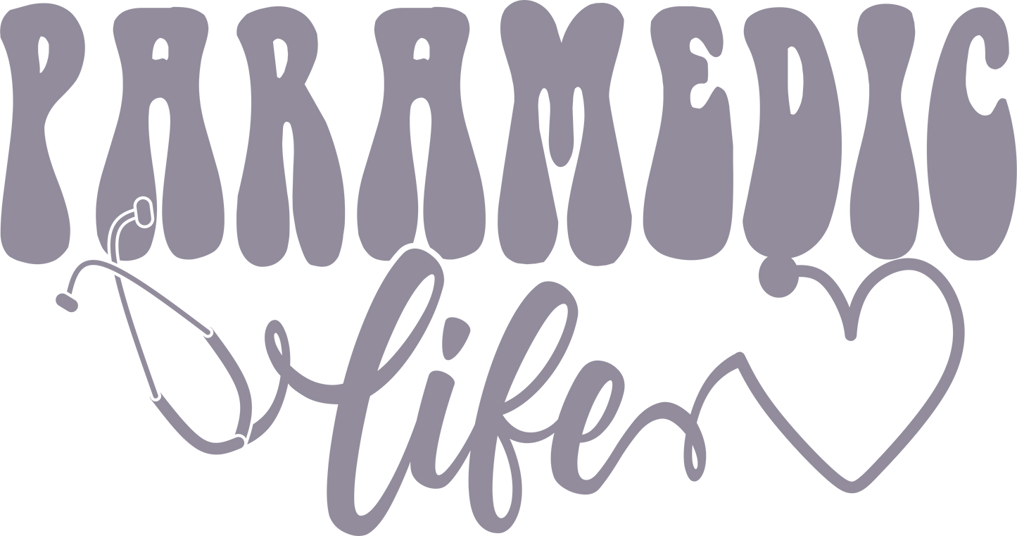 Paramedic, heat transfer, press and peel