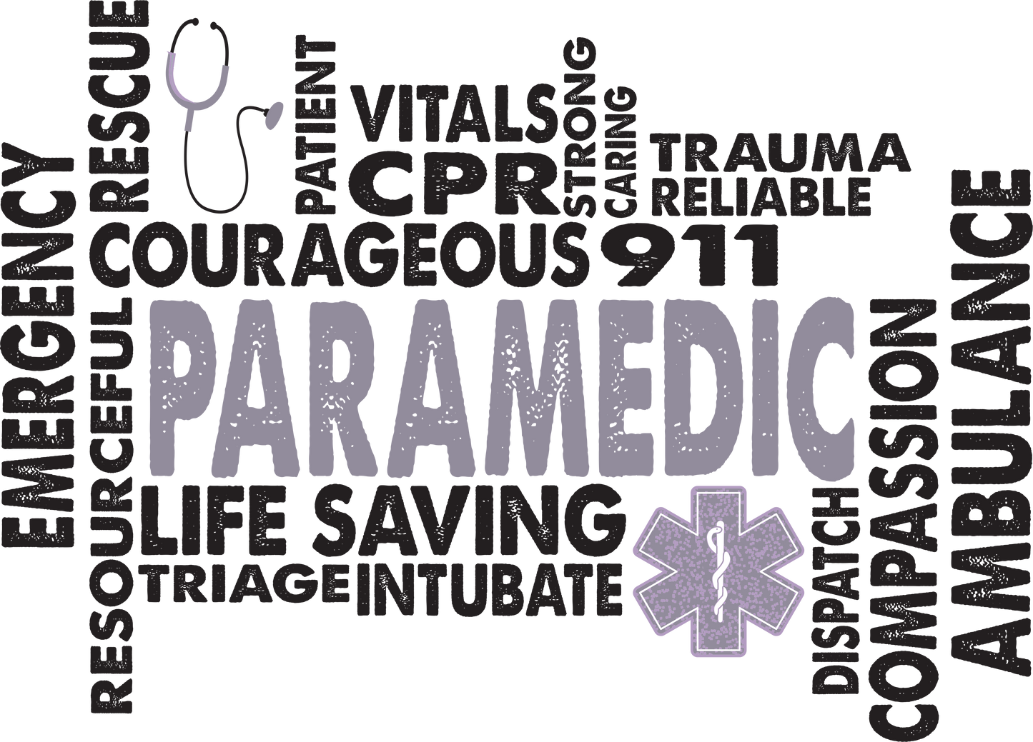 Paramedic, heat transfer, press and peel