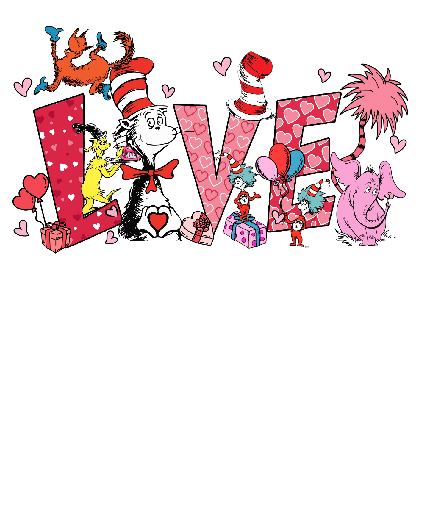 Personaje, San Valentín, transferencia de calor, prensa y desprendimiento, sin camisa, hecho a pedido