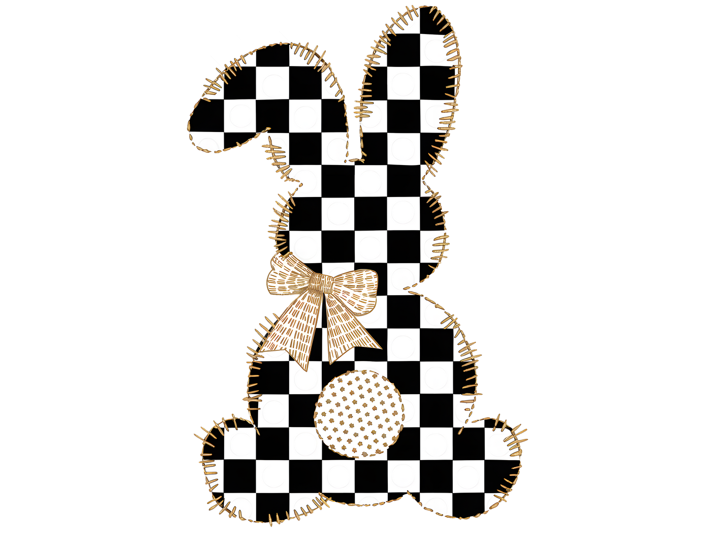 Retro bunny, Easter, heat transfer, press and peel, no shirt, made to order