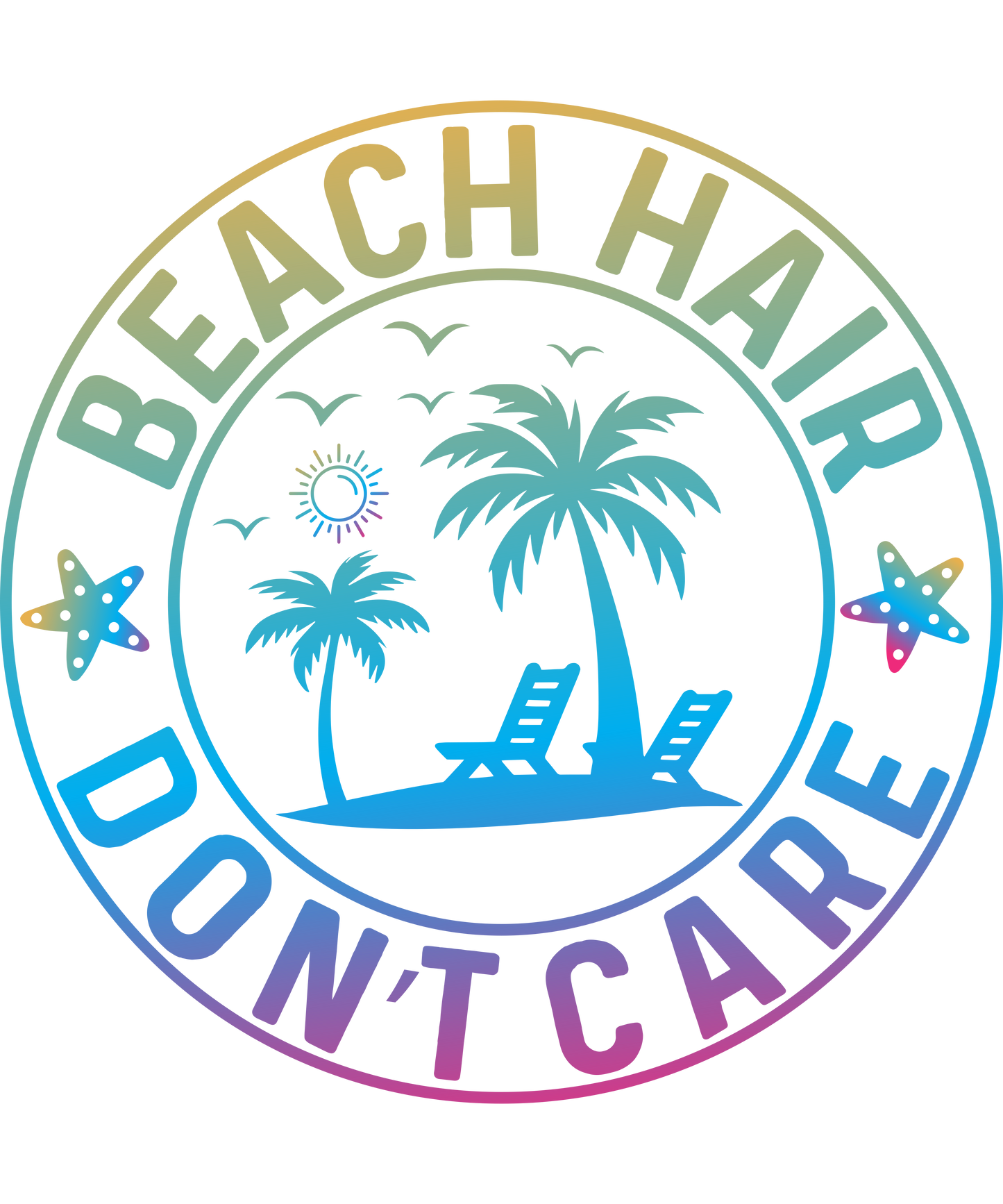 Beach, heat transfer, press and peel, no shirt, made to order