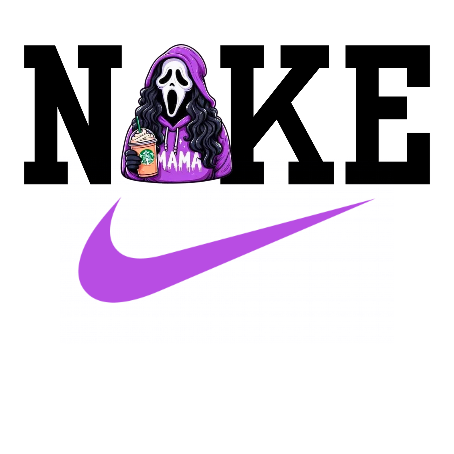 Check mark, horror, heat transfer, press and peel, no shirt, made to order