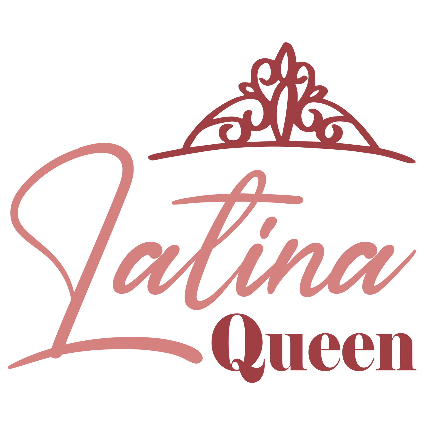 Latina queen, Press-ready, Transfer only, MTO