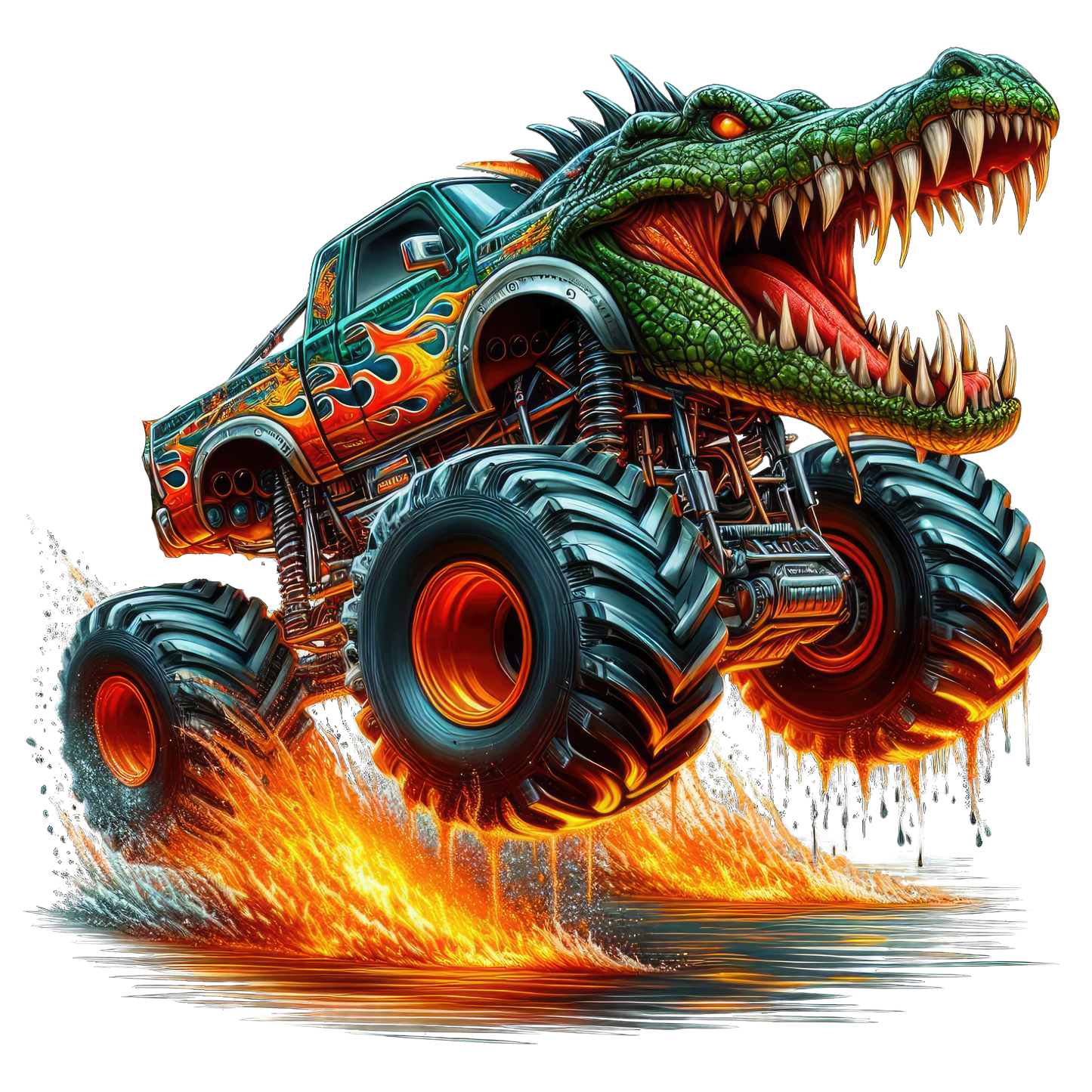 Monster truck, Dragon, Press-ready, Transfer only, MTO
