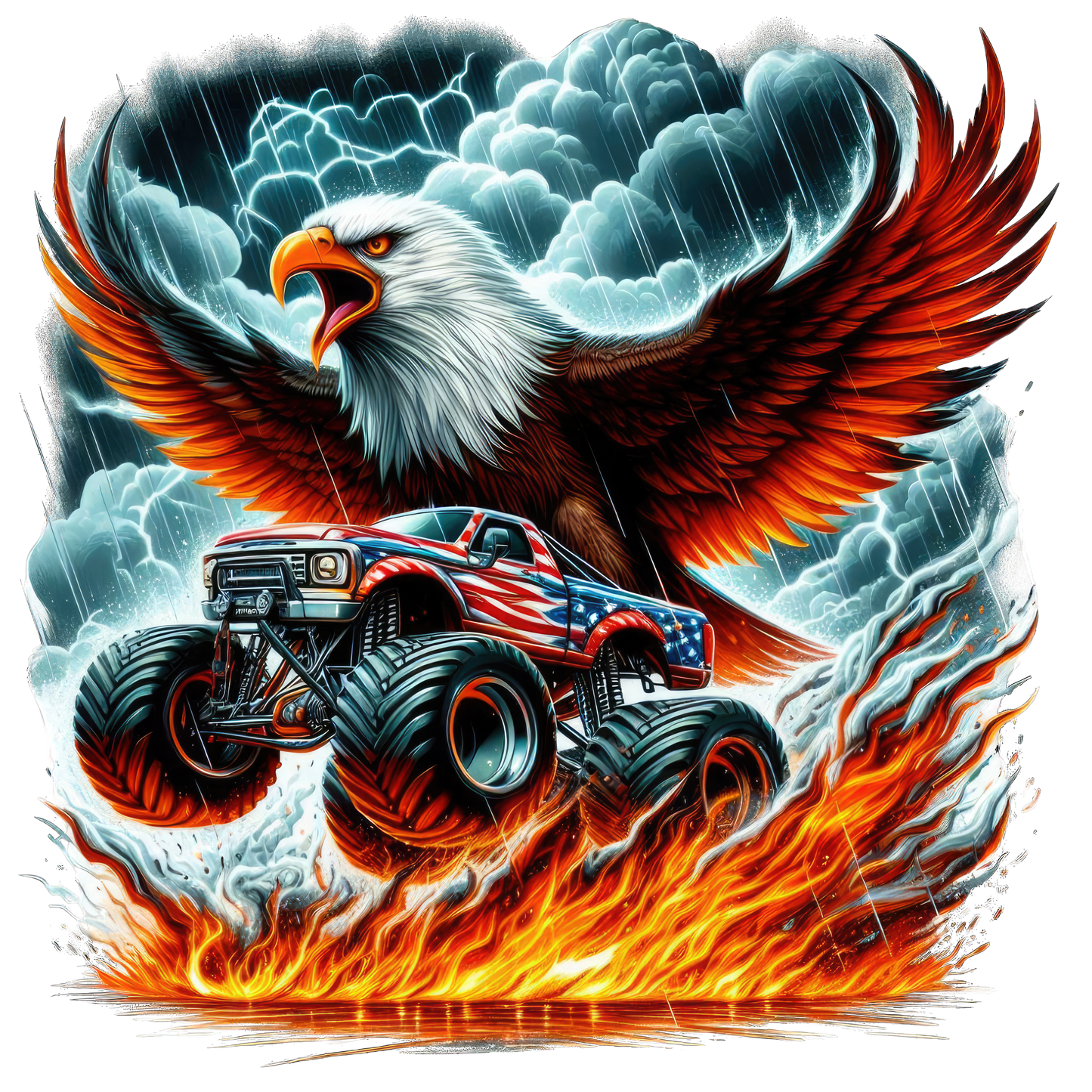 Monster truck, American, Press-ready, Transfer only, MTO