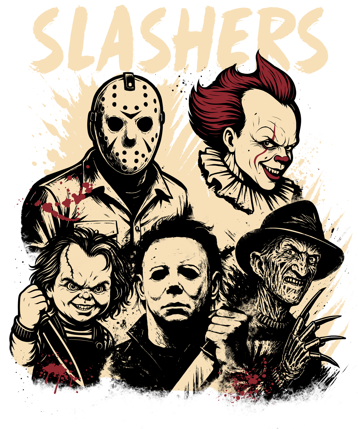 Slashers, horror, Press-ready, Transfer only, MTO