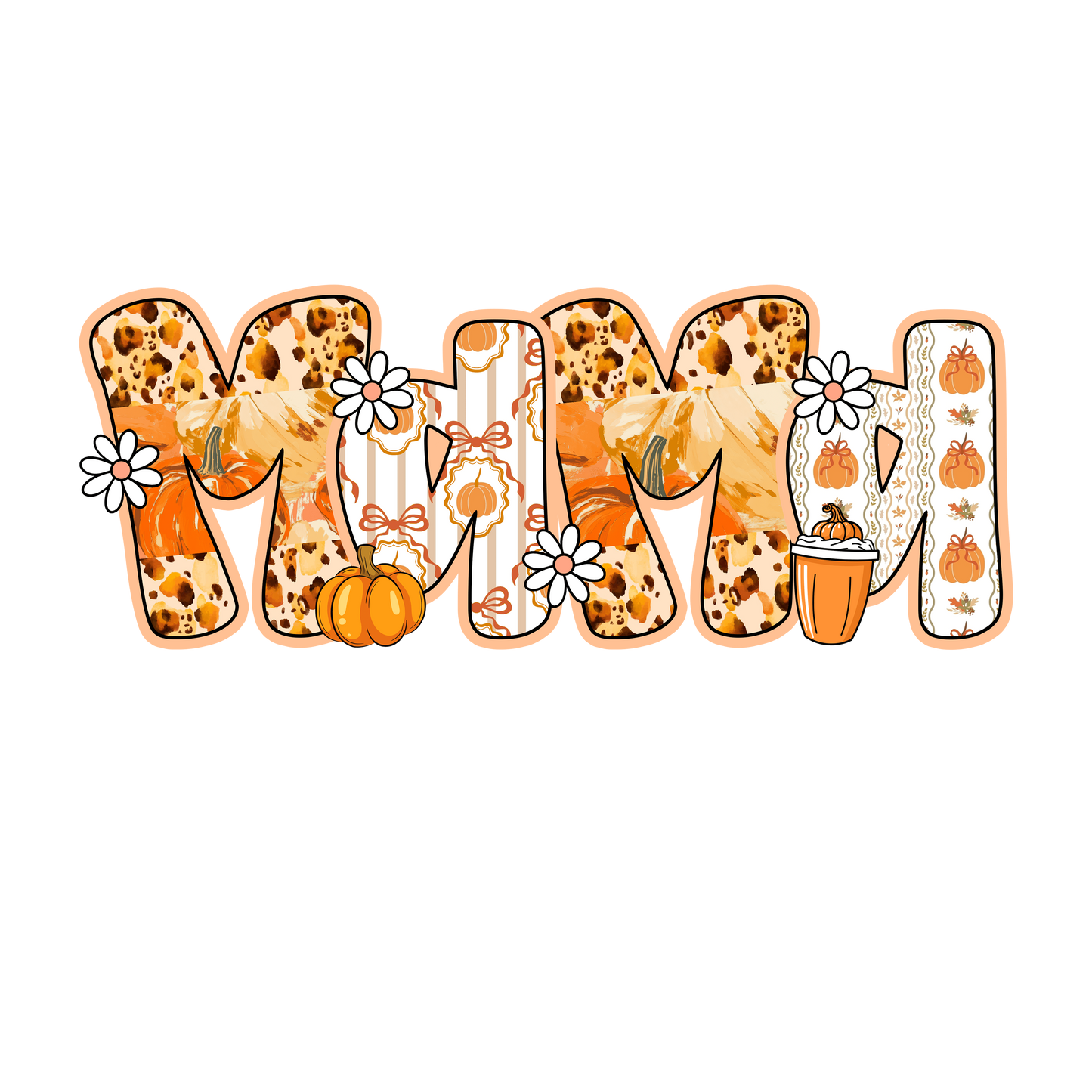 Fall mama, Halloween, Press-ready, Transfer only, MTO