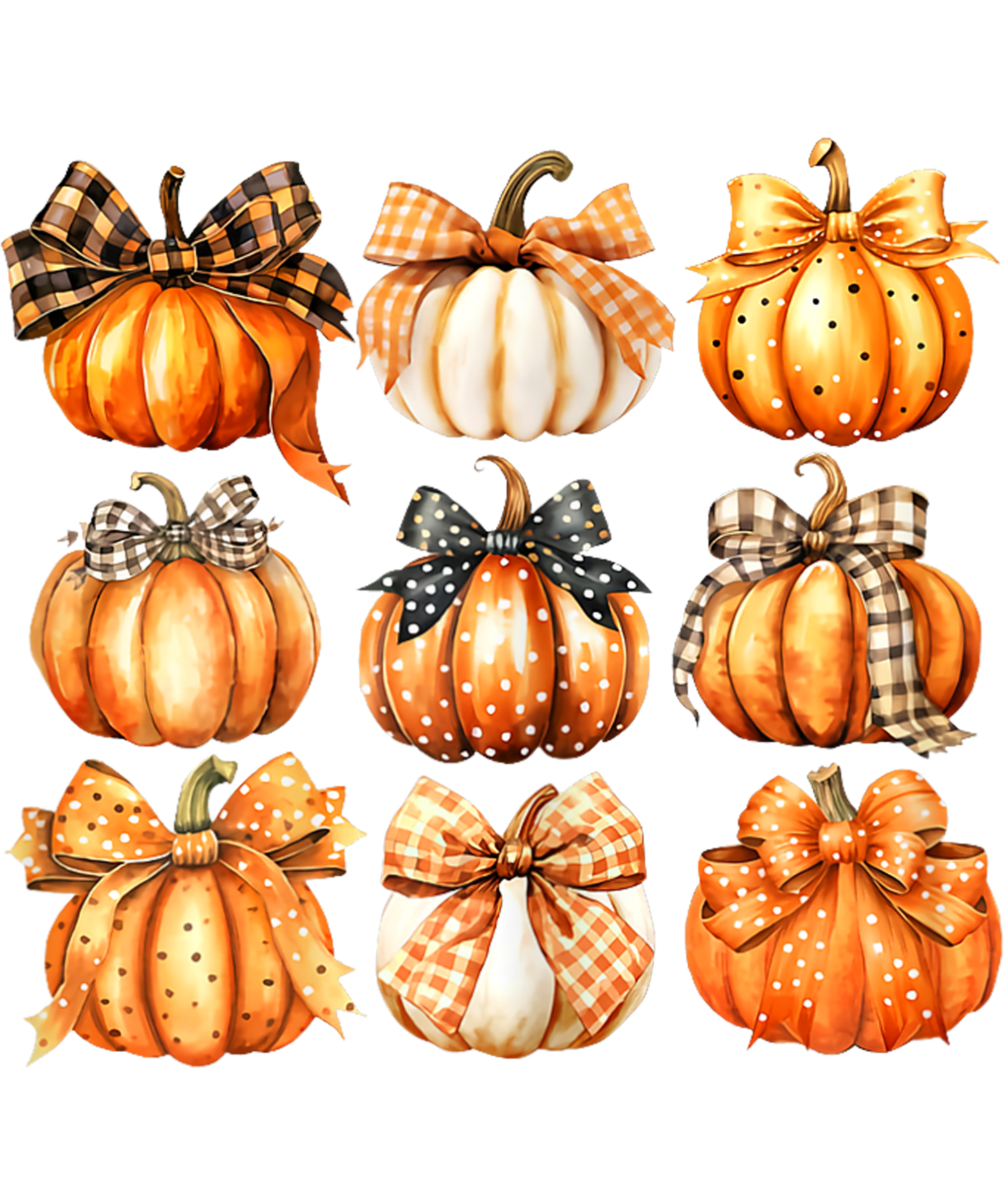 Pumpkins, Halloween, Press-ready, Transfer only, MTO