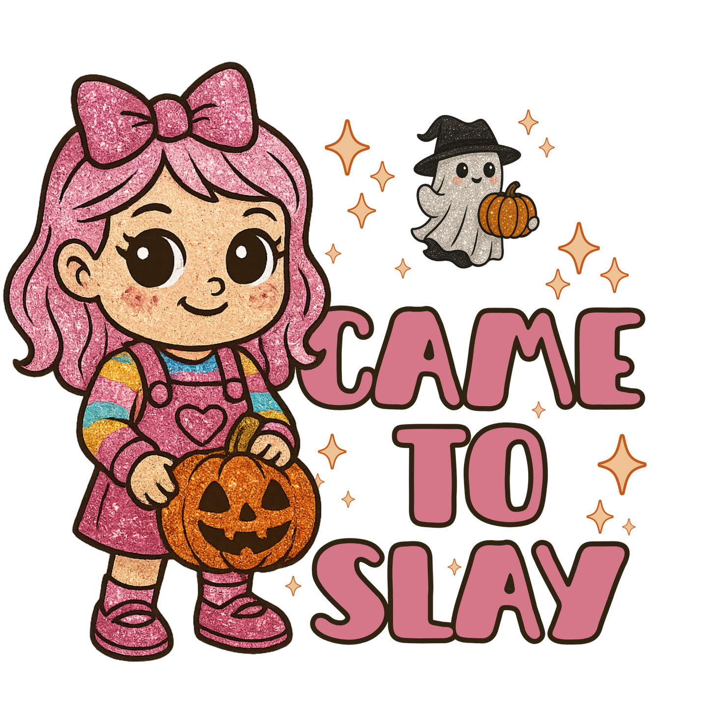 Came to slay, Girl doll, Halloween, Press-ready, Transfer only, MTO