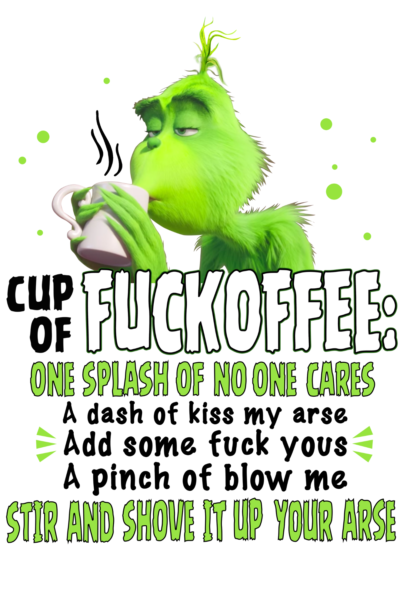 Café monstruo verde, personaje