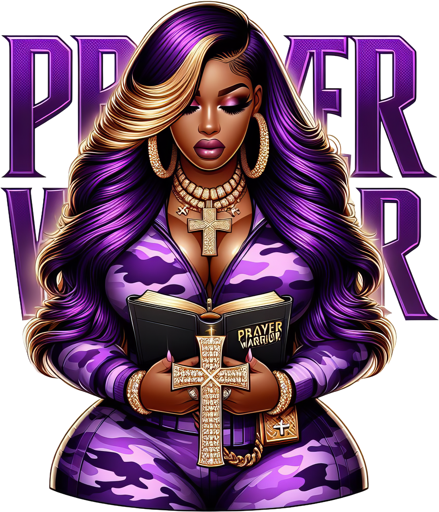 Prayer warrior, Press-ready, Transfer only, MTO