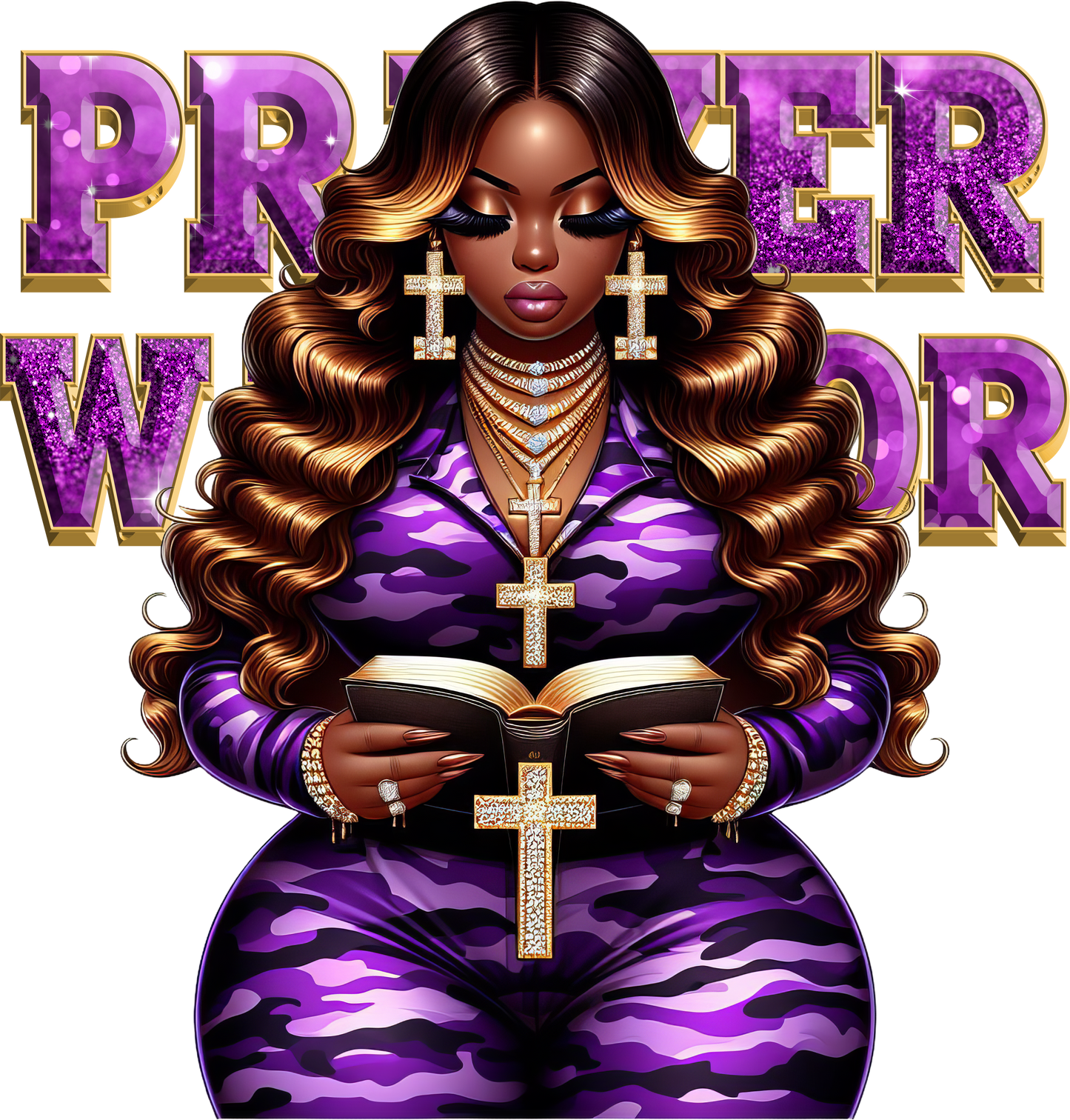Prayer warrior, Press-ready, Transfer only, MTO