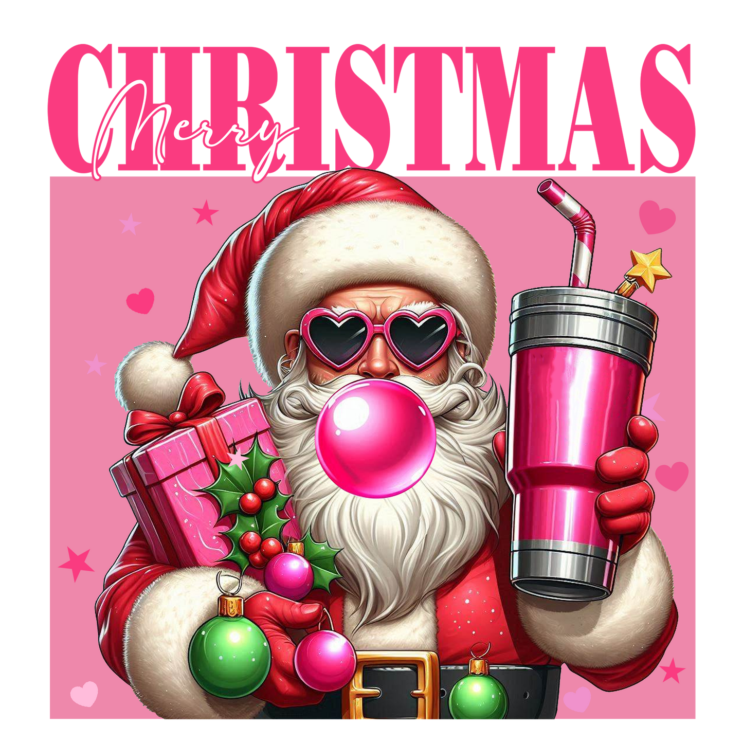 Santa, Christmas, Press-ready, Transfer only, MTO
