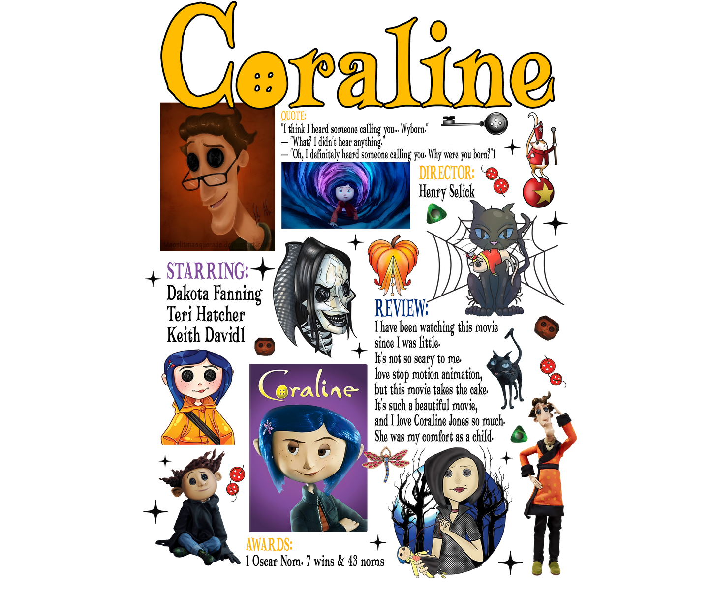 Coraline, Press-ready, Transfer only, MTO