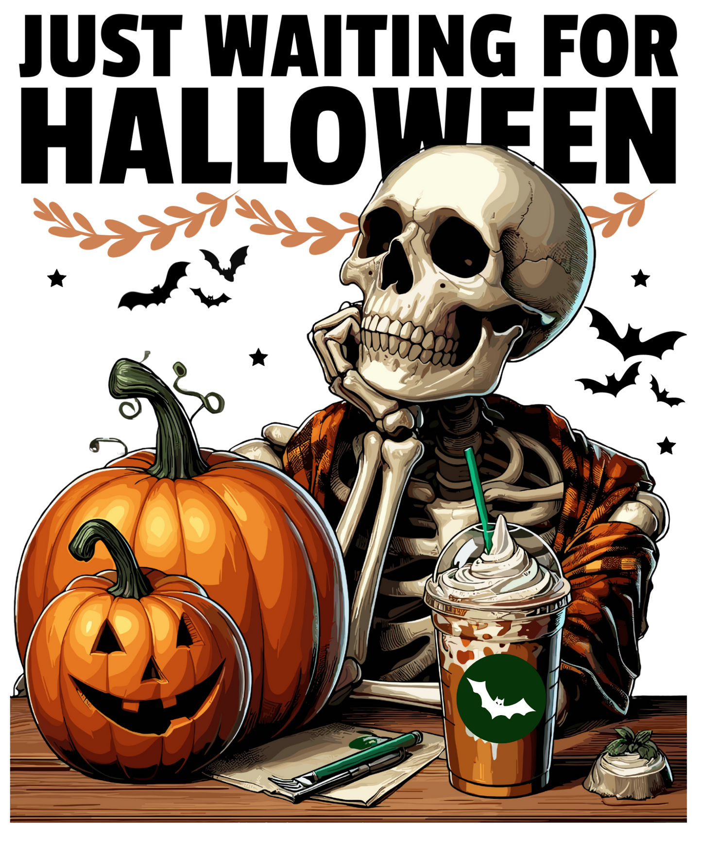 Waiting for Halloween, Press-ready, Transfer only, MTO