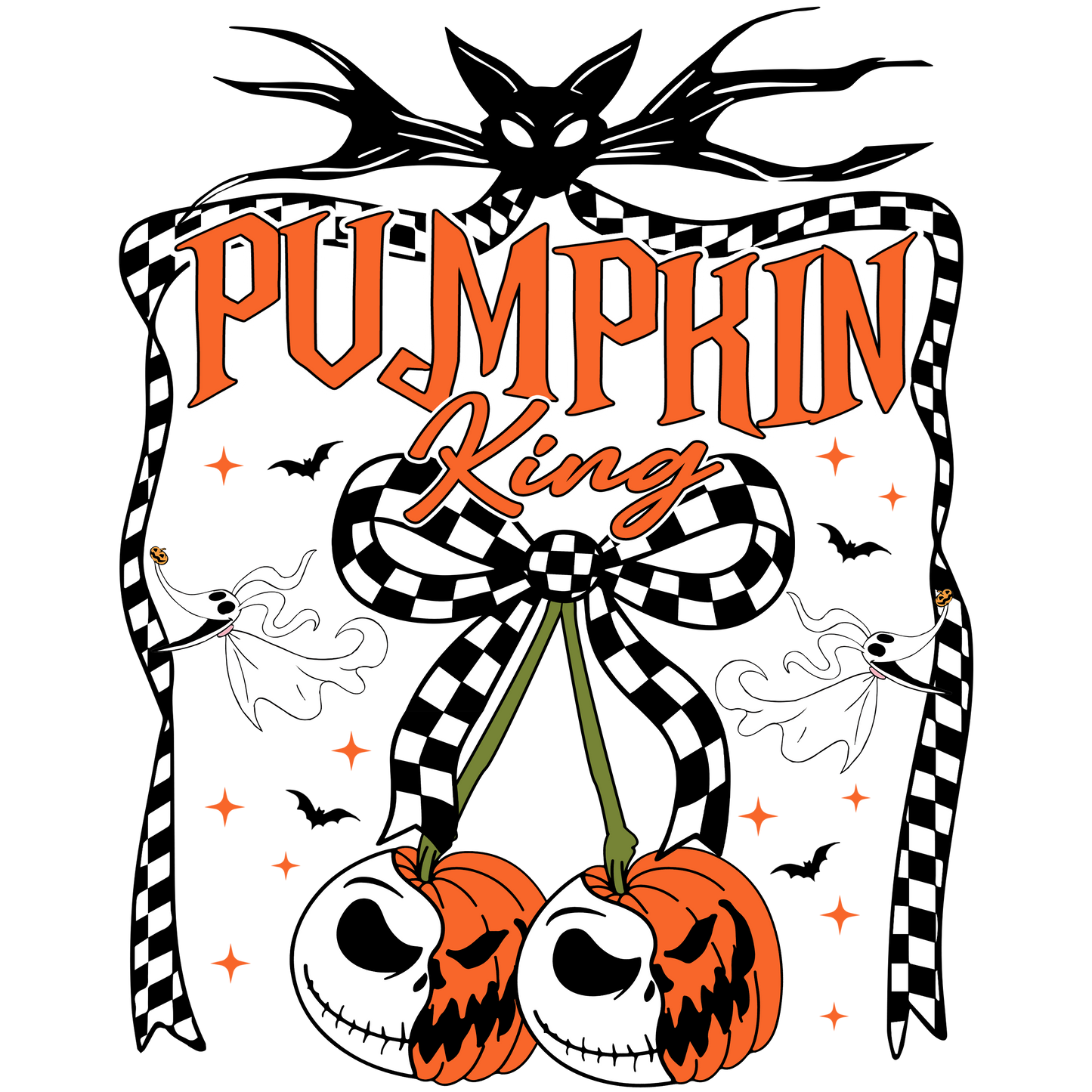 Pumpkin king, Halloween, Press-ready, Transfer only, MTO