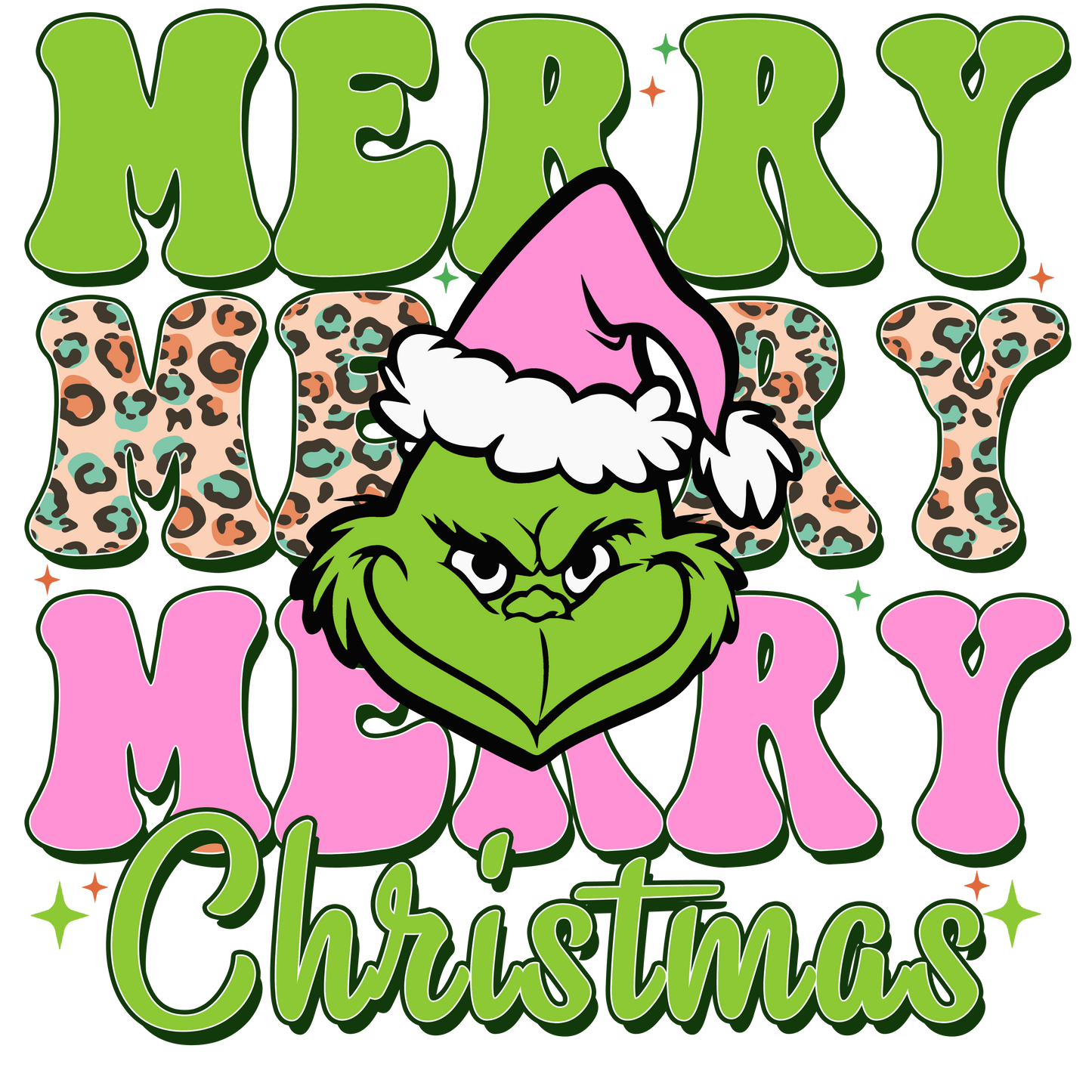 Merry Christmas, Christmas, Press-ready, Transfer only, MTO