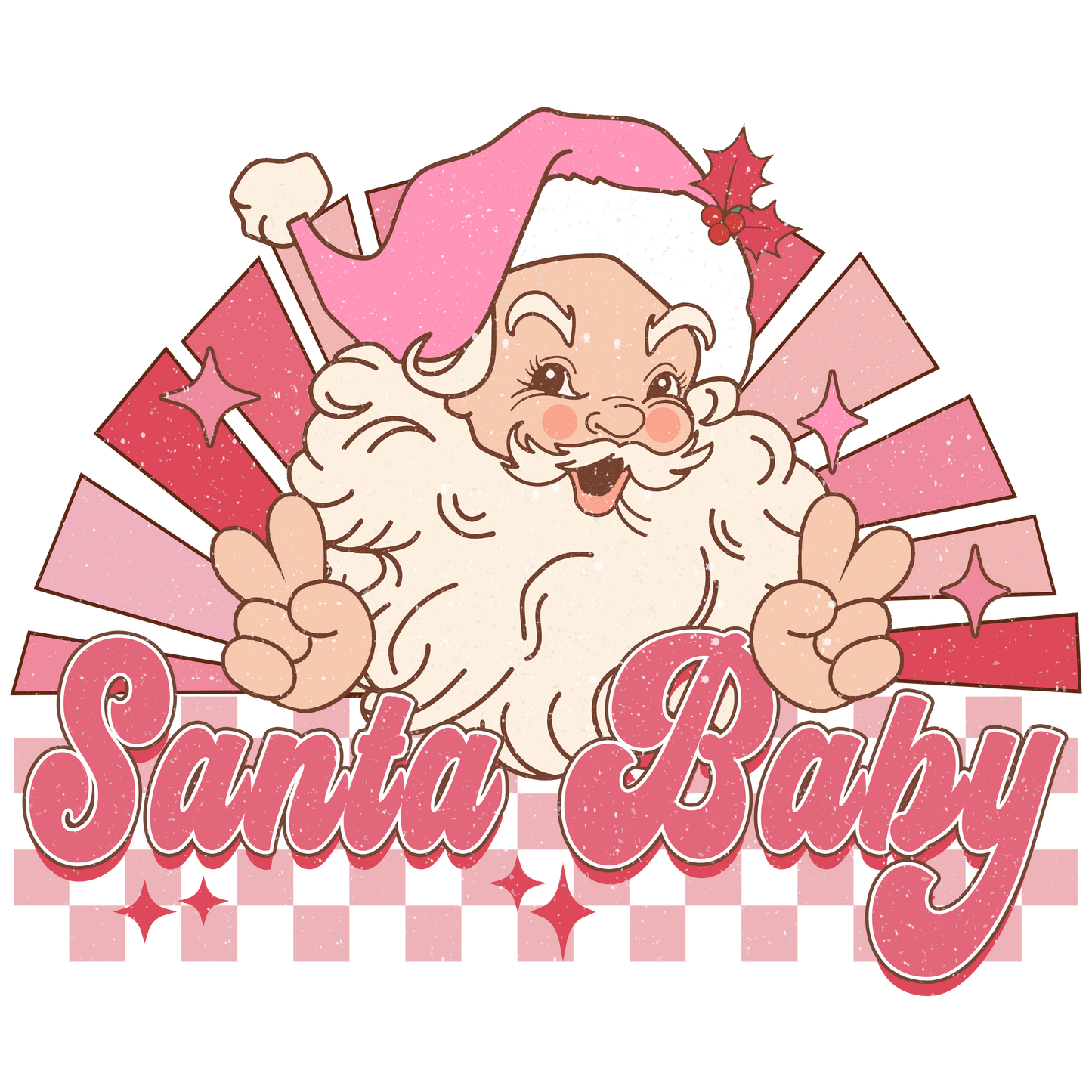Santa baby, Christmas, Press-ready, Transfer only, MTO