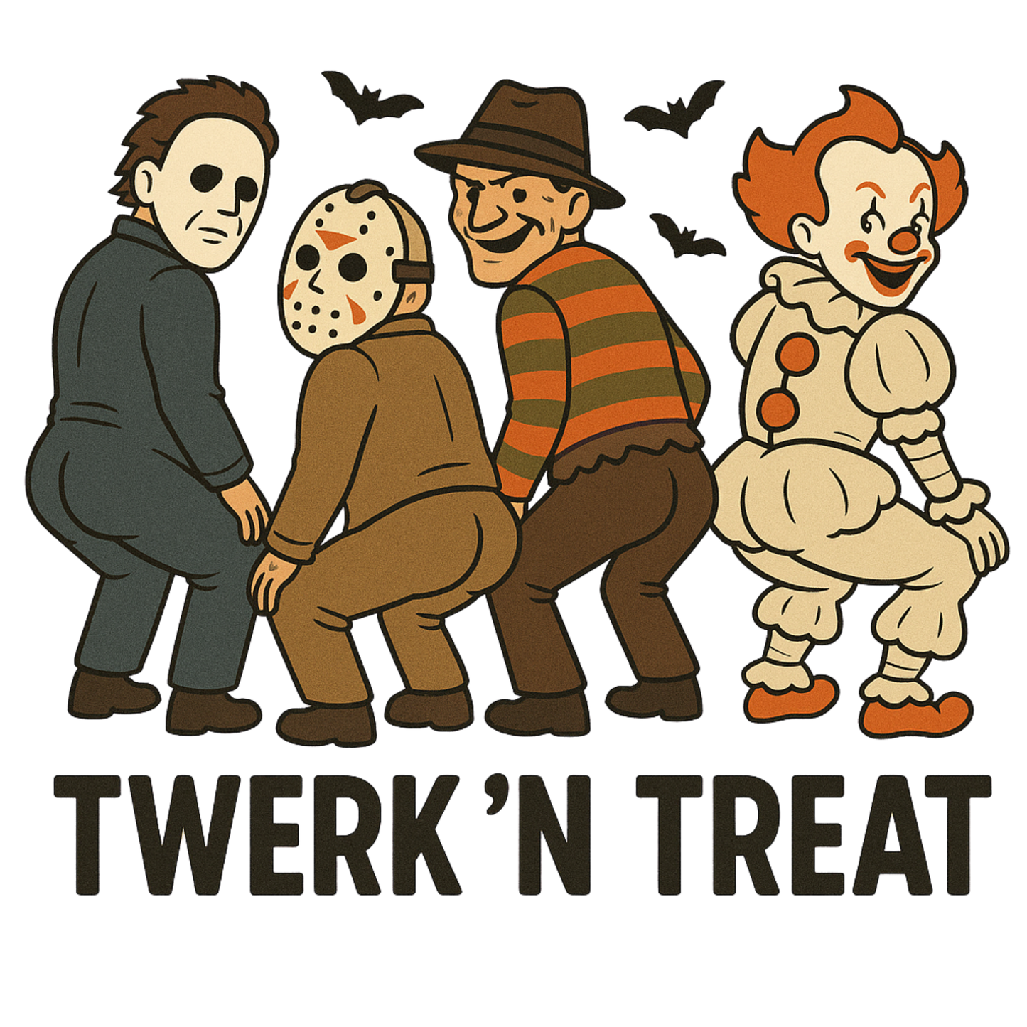 Twerk n' treat, Horror, Press-ready, Transfer only, MTO