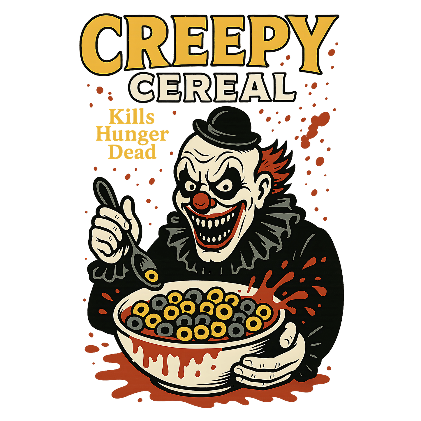 Creepy cereal, Horror, Press-ready, Transfer only, MTO