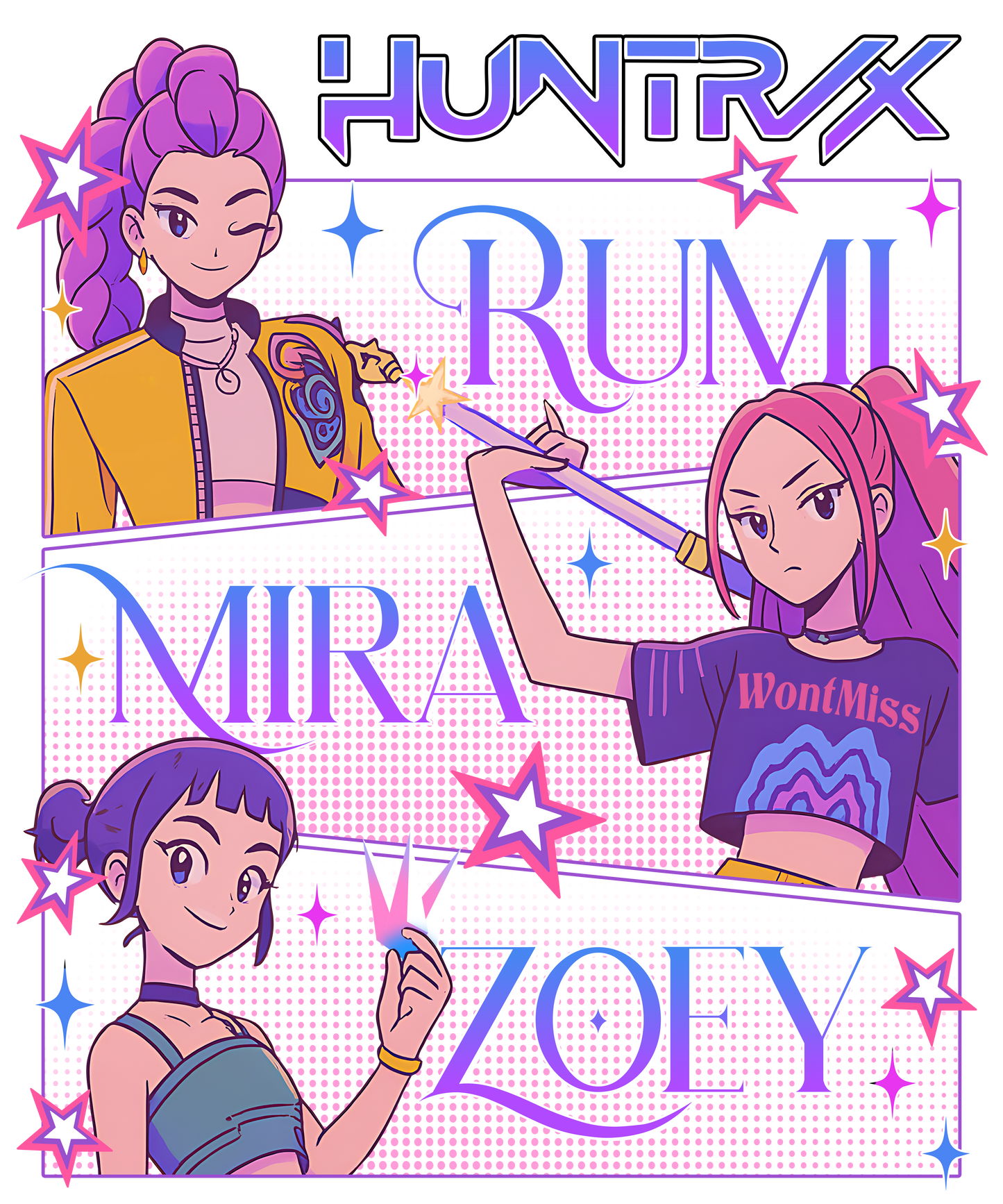 Huntrix, Press-ready, Transfer only, MTO