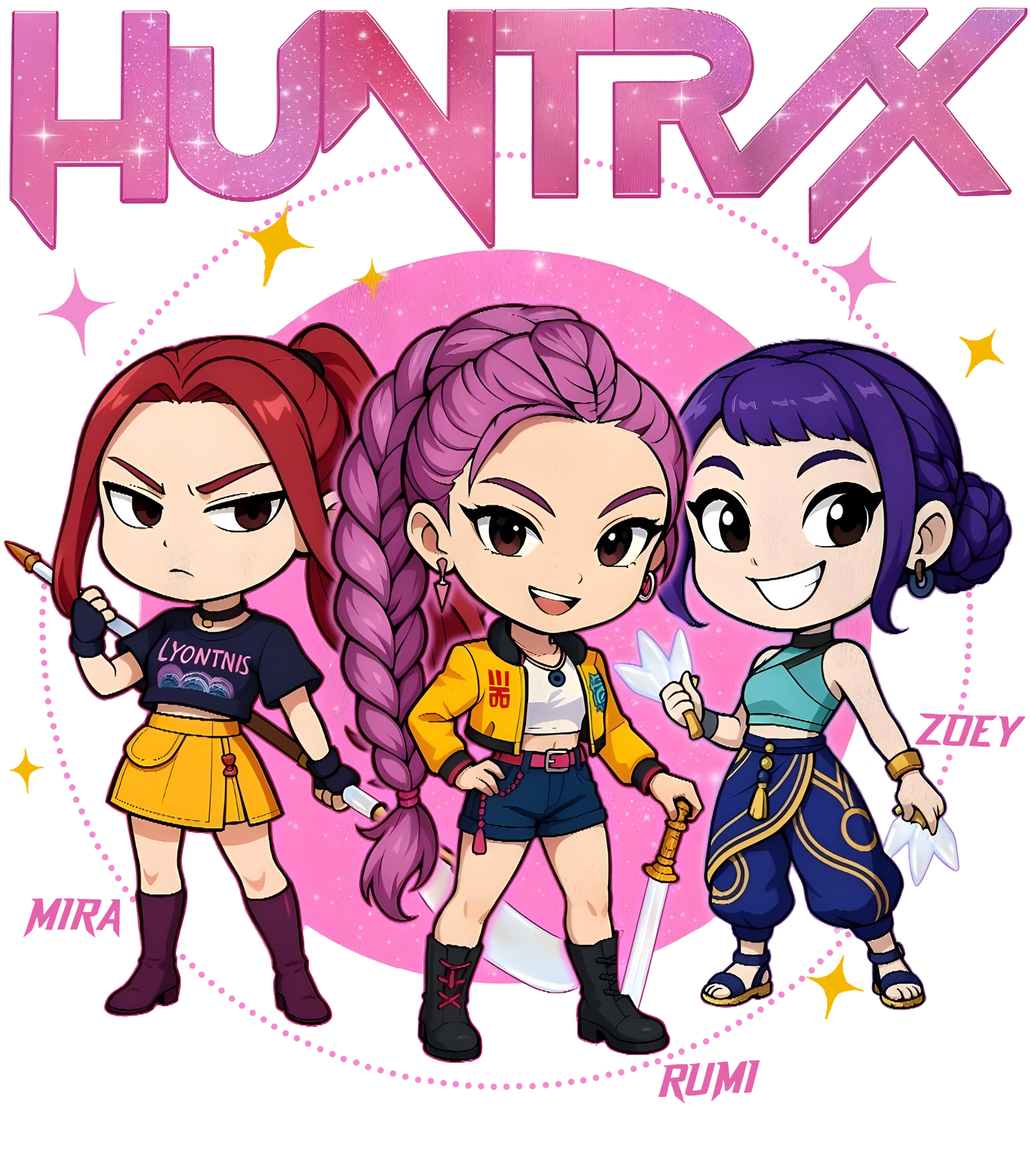Huntrix, Press-ready, Transfer only, MTO
