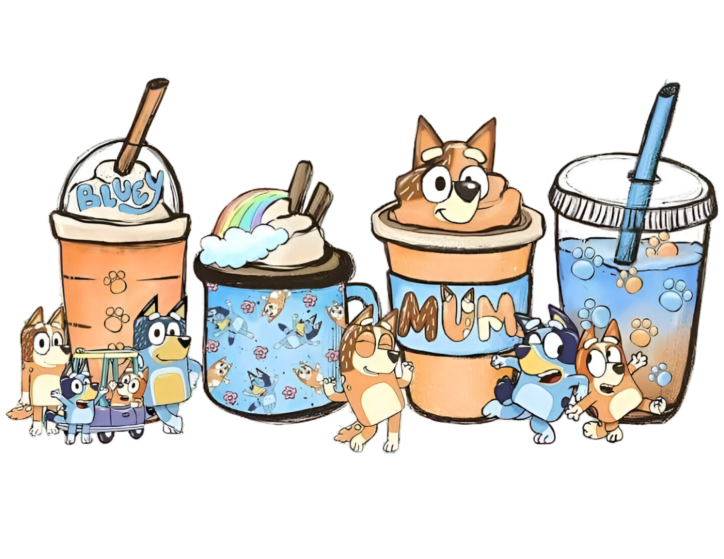 Perro Azul Café, personaje