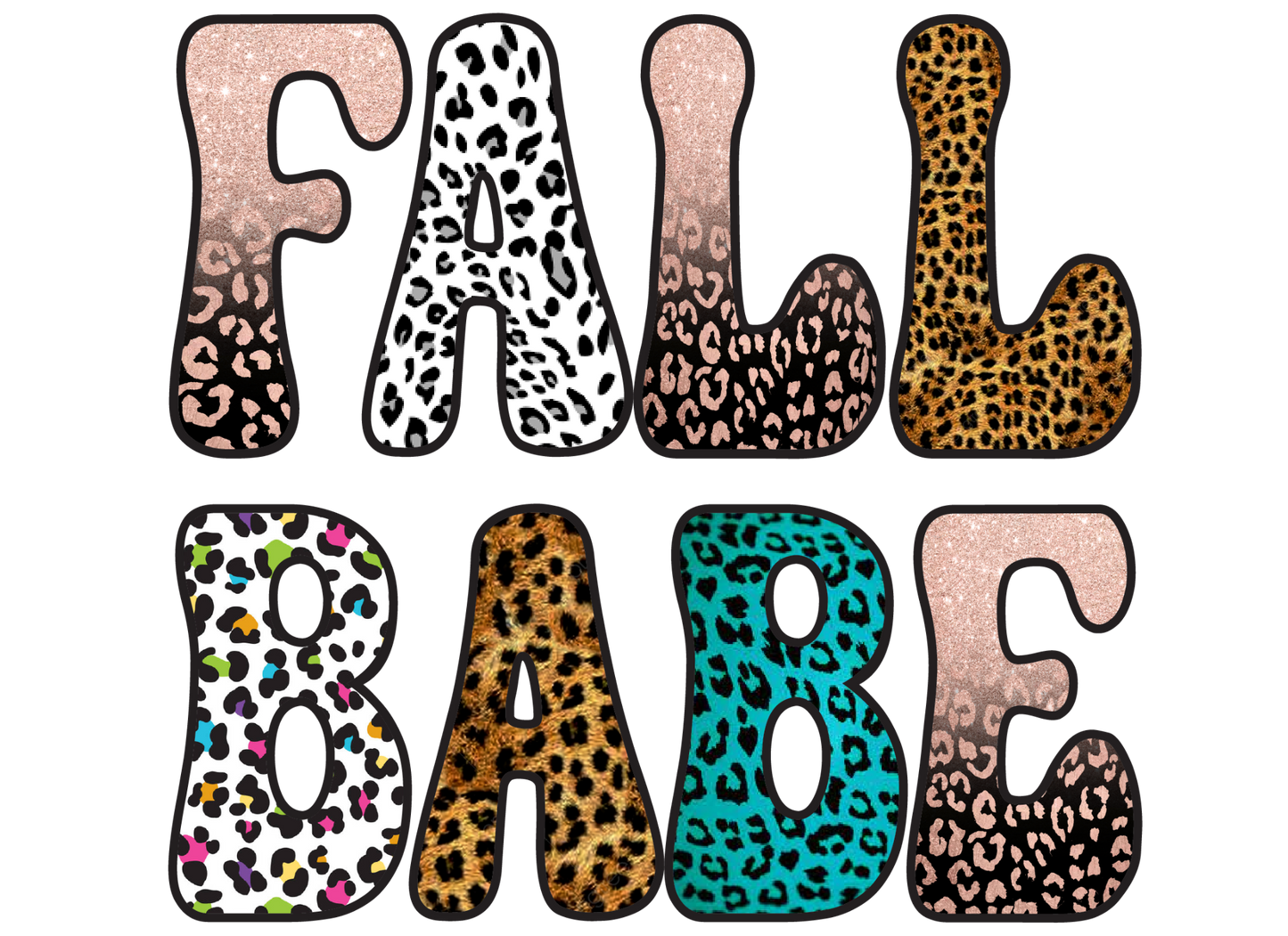 Fall babe, heat transfer, press and peel