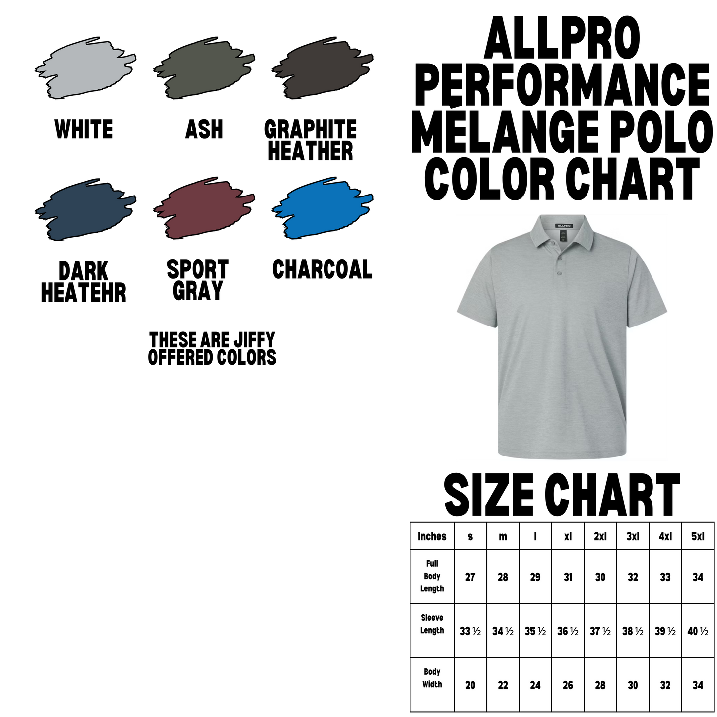 Custom AllPro - Performance Mélange Polo
