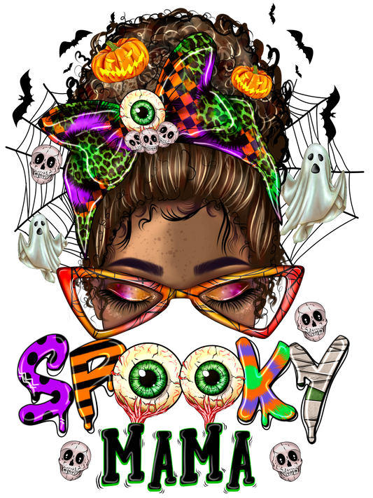 Spooky heat transfer, press and peel, no shirt