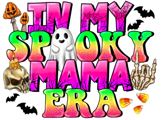 Spooky era heat transfer, press and peel, no shirt