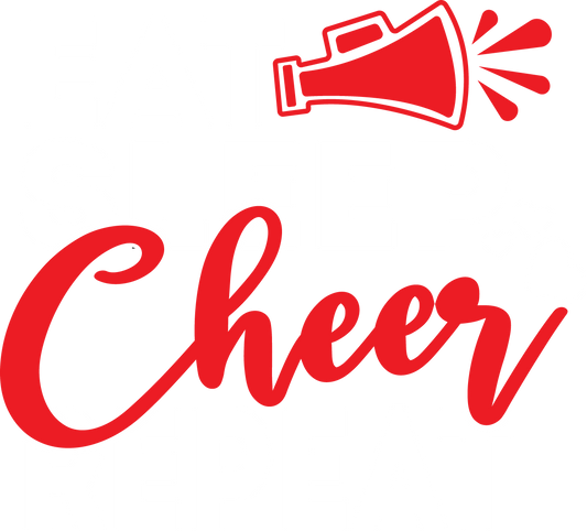 Cheer heat transfer, press and peel, no shirt