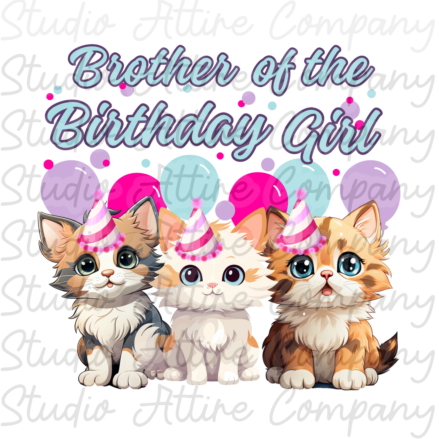 Birthday Girl - Kittens Ages 1 through 10 - Digital Download