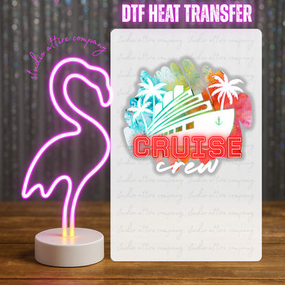 Cruise, DTF Heat Transfer, Press and peel, Full color, Instant press, MTO