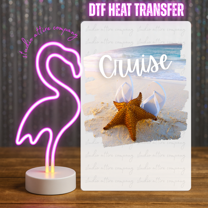 Cruise, DTF Heat Transfer, Press and peel, Full color, Instant press, MTO