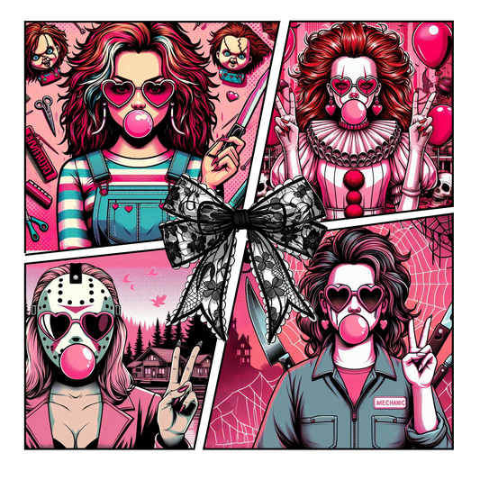 Chicas de terror, Transferencia de calor, prensa y despegado, Bricolaje, Diseño de camisetas 