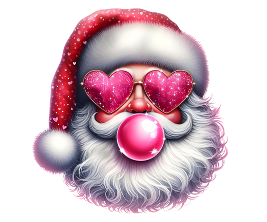 Heat transfer, Christmas santa, press and peel, made to order