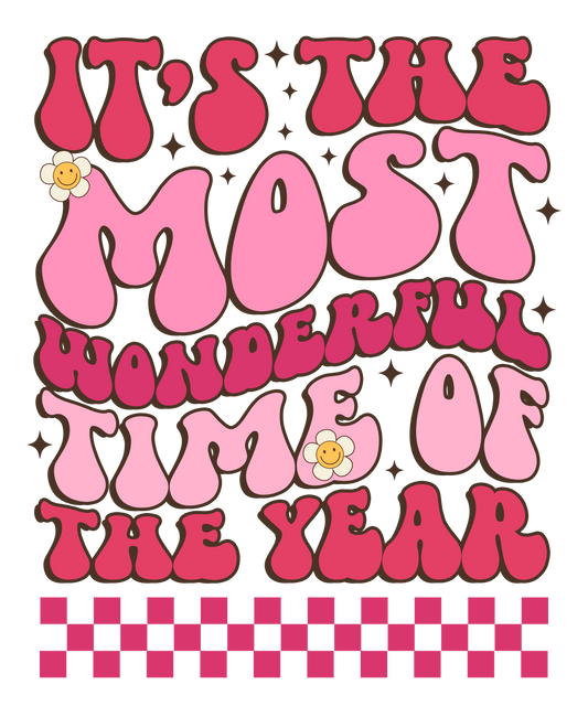 Pink Christmas, heat transfer, press and peel