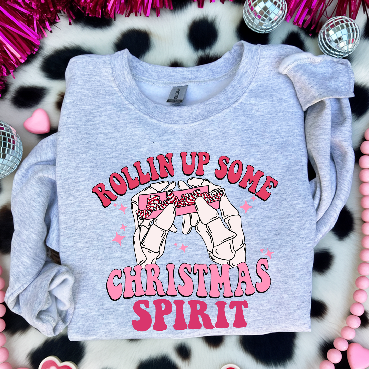 Rolling up some Christmas spirit Sweatshirt 1465