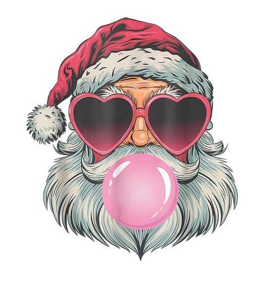 Santa, heat transfer, press and peel