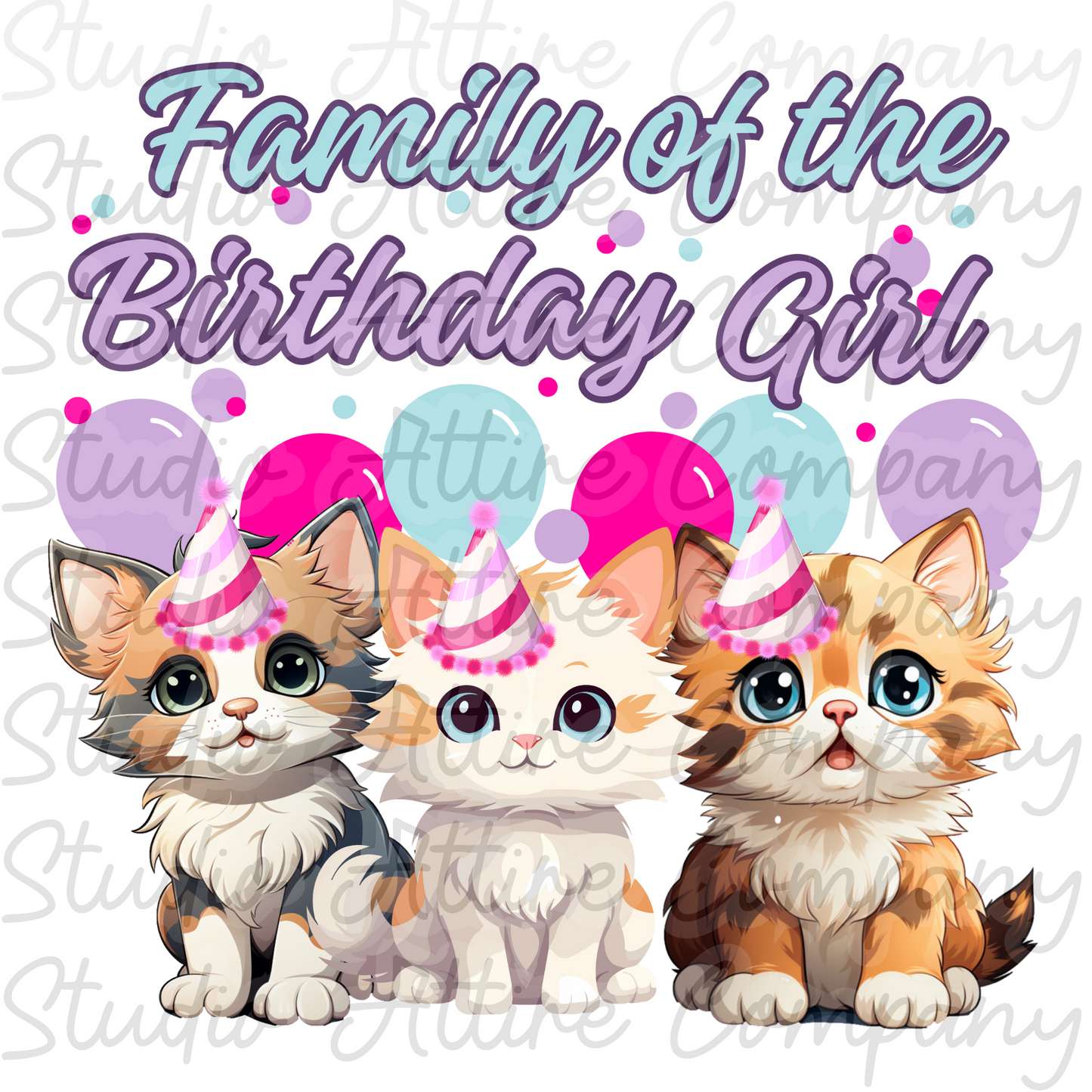 Birthday Girl - Kittens Ages 1 through 10 - Digital Download