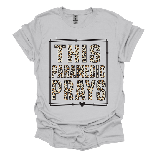 This paramedic prays, Adult, Short Sleeve, Printed Tee (Gildan Softstyle)