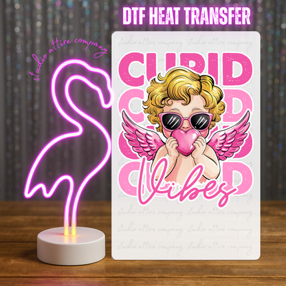 Cupid vibes, valentine, Heat transfer, Press and peel, Full color, Instant press, MTO
