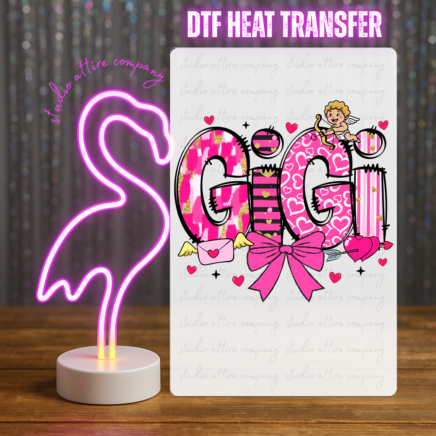 GiGi, valentine, Heat transfer, Press and peel, Full color, Instant press, MTO